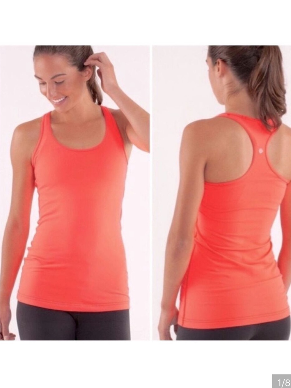 lululemon athletica coral racerback performance tank Size 8
